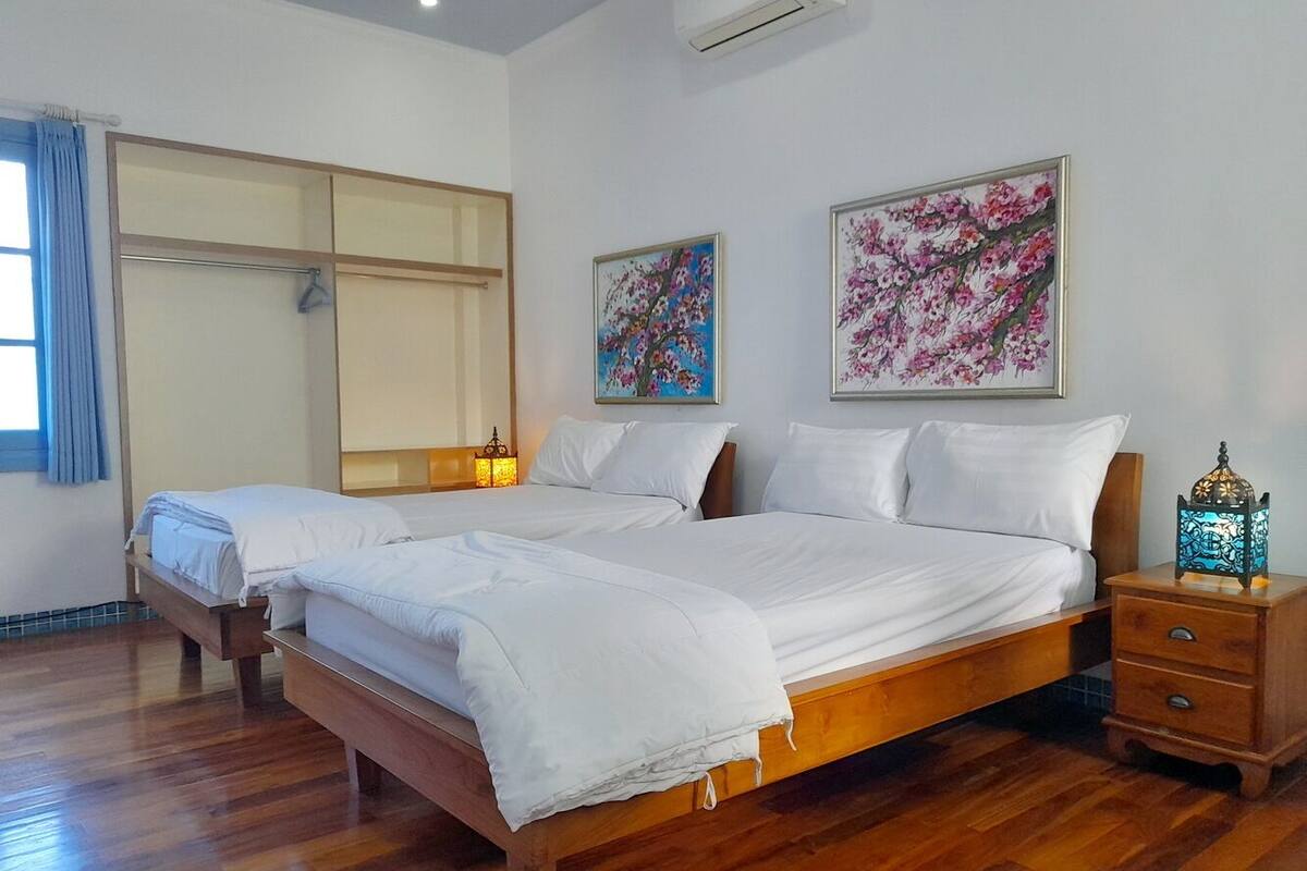 파노라믹 트윈룸 | 책상, 노트북 작업 공간, 무료 WiFi