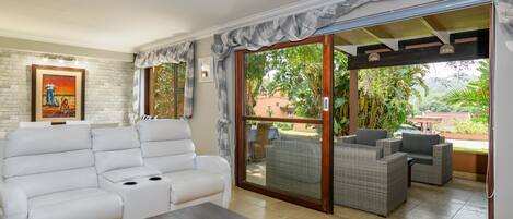 Classic Villa | Living area | 45-inch flat-screen TV with satellite channels