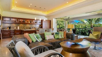 Villa, 3 chambres | Aire de séjour