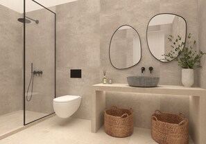 Charisma Suite | Baño | Artículos de higiene personal gratuitos, secador de pelo y zapatillas