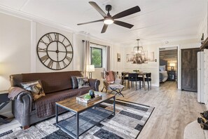 TV, fireplace - Baskins Creek II by Beyond Expectations: Downtown Condo w/ Balcony & Fireplace (Gatlinburg)