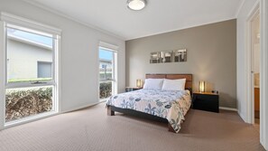 3 bedrooms, iron/ironing board, travel cot, bed sheets