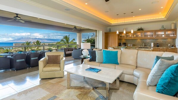 Villa, 3 Bedrooms | Living area - Ho'olei Ocean View by Coldwell Banker Island Vacations (Kihei)