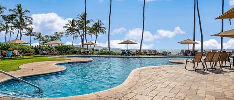 Et oppvarmet basseng