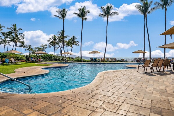 A heated pool