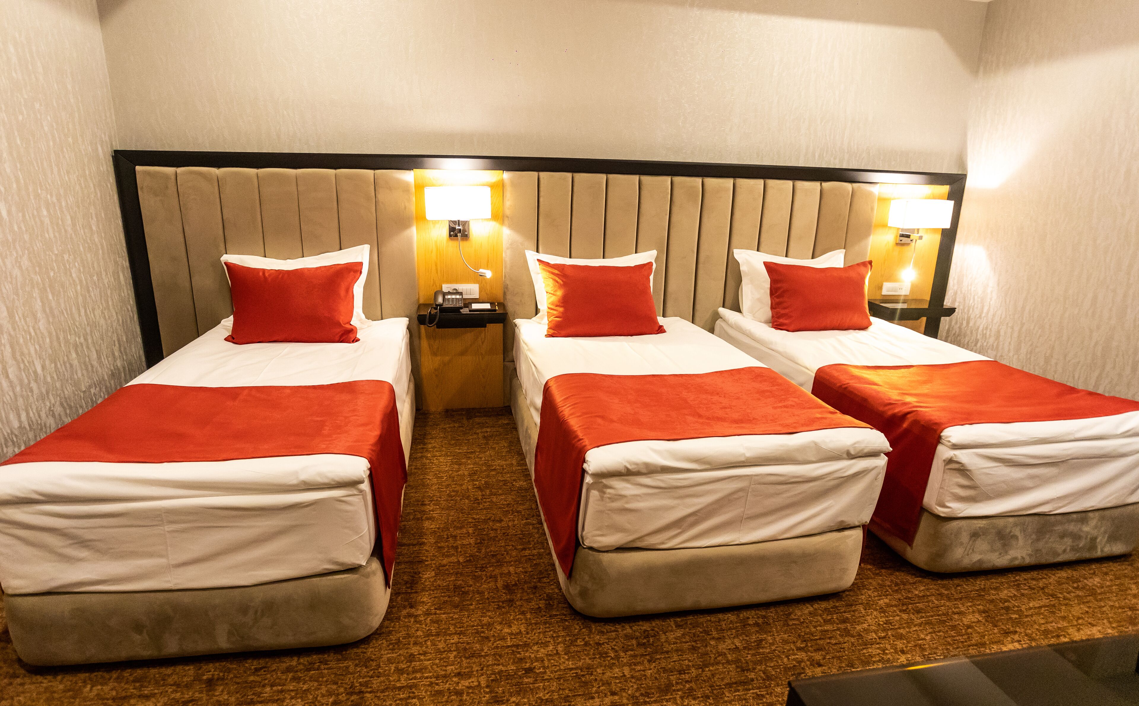 Minibar con artículos gratuitos y caja de seguridad en la habitación 