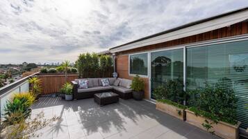 Basic Apartment, 1 Queen Bed | Terrace/patio