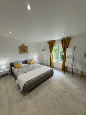 3 bedrooms, iron/ironing board, travel cot, WiFi