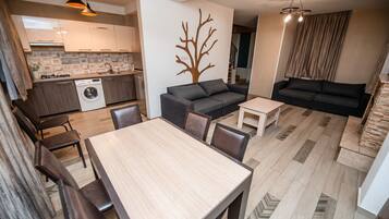 Comfort Villa | Living area | 20-inch TV with digital channels, DVD player, first-run movies