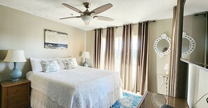 2 bedrooms, iron/ironing board, free WiFi, bed sheets - Beach View Condo, Free Parking, Low Rise, Elevator, Across From Splash and Beach (Panama City Beach)