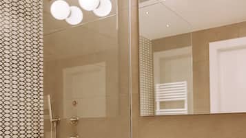 Hair dryer, bathrobes, slippers, bidet