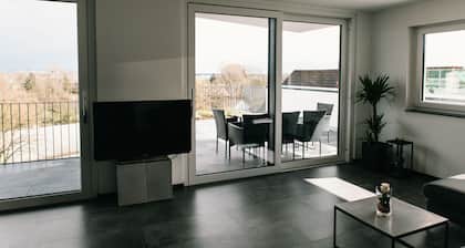 Penthousewohnung, Alpenpanoramablick, große Dachterrasse hochwertige Ausstattung