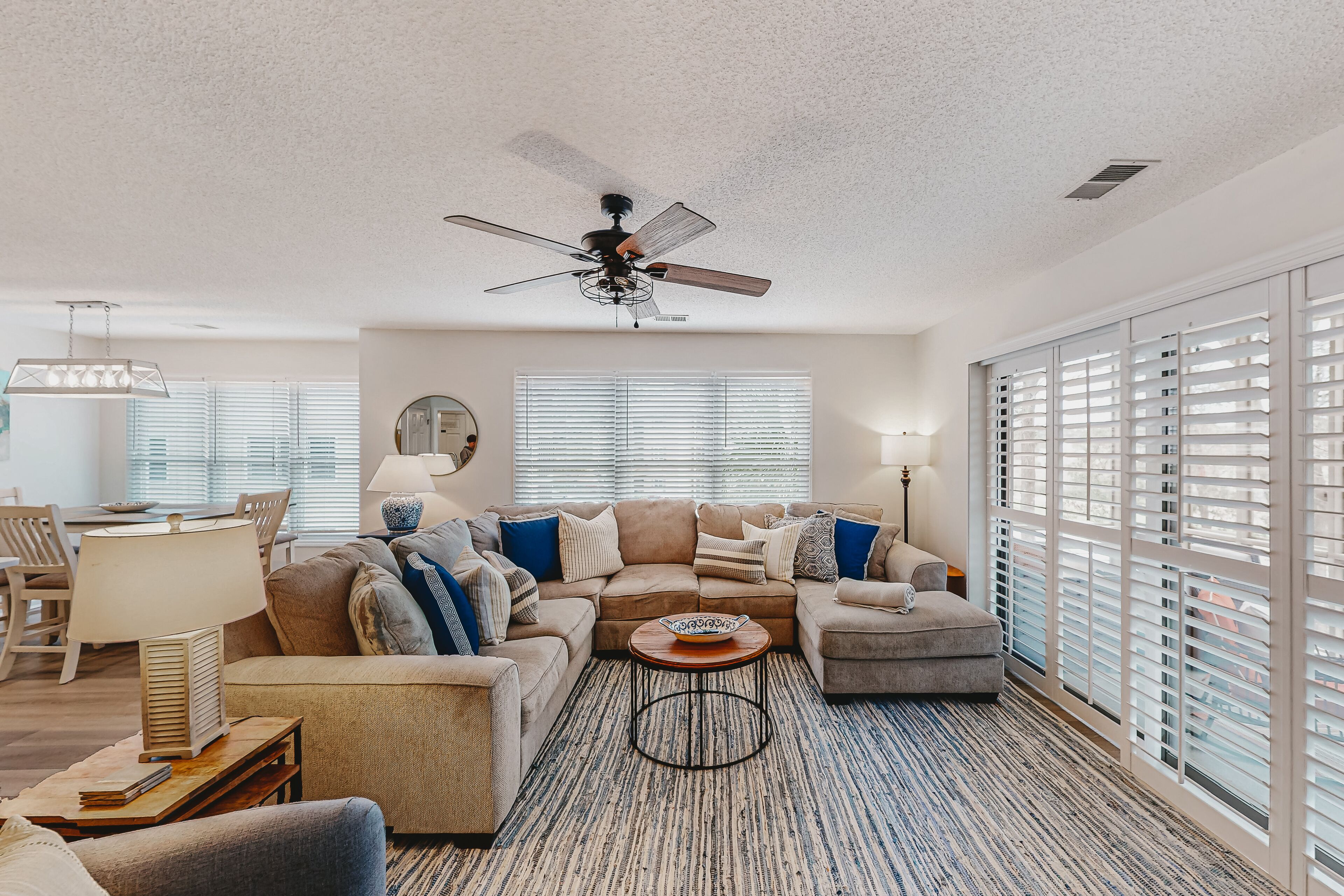 Coastal resort condo with on-site pools, hot tub, game room, & golf