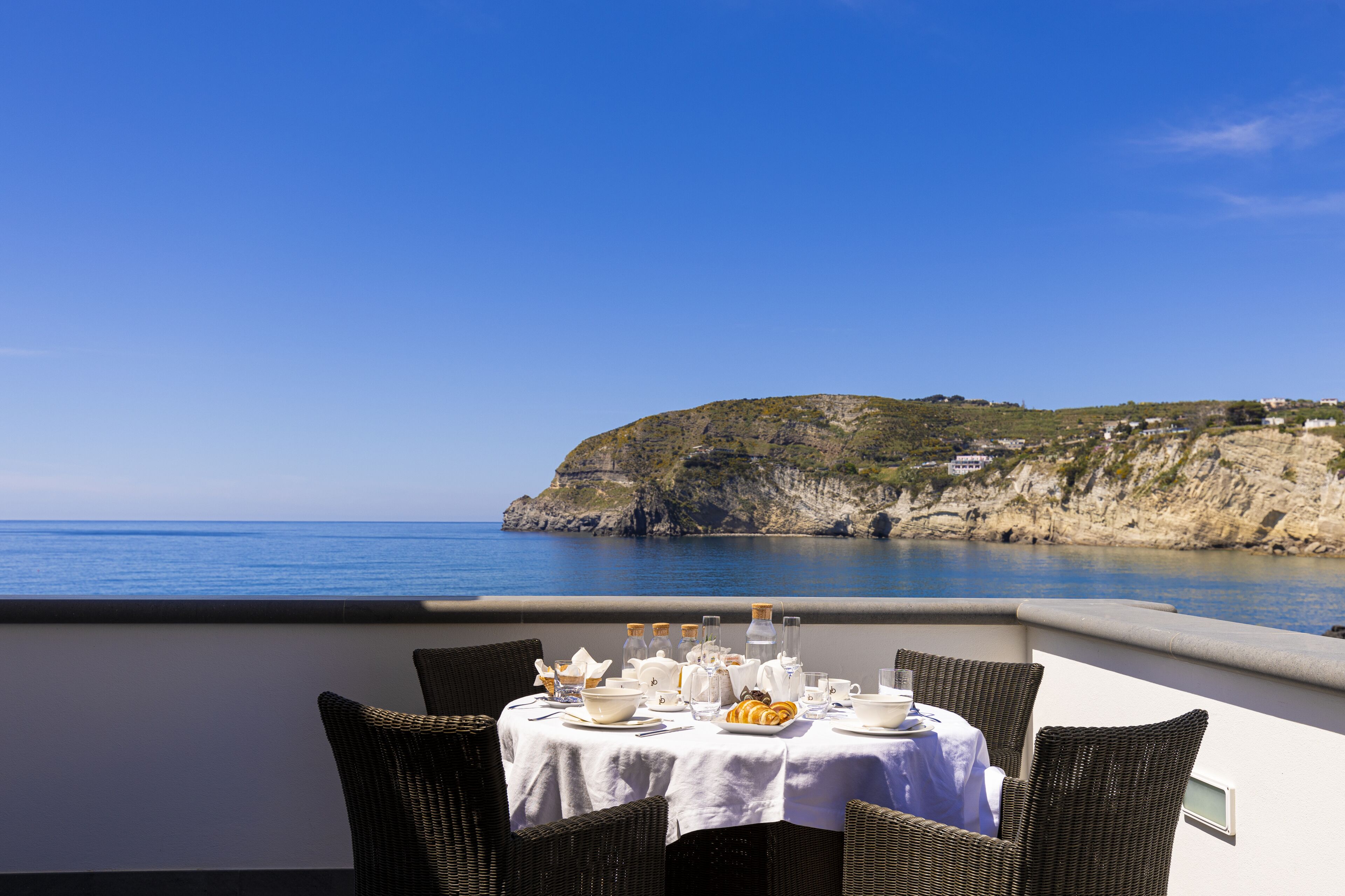 Deluxe Double Room, 1 King Bed, Terrace, Sea View | Terrace/patio