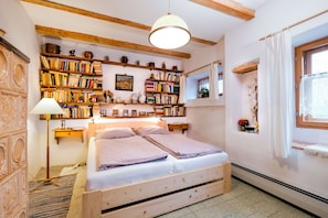 كوخ تقليدي | 5 عدّة غرف نوم وأغطية فراش متميزة وميني بار وخزنة داخل الغرفة