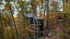 Exterior - Tree Loft 2 in the trees on a bluff in the Cumberland mountains (Beersheba springs)