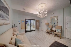 Interior - Completely renovated, huge balcony ocean front condo/beach chairs + umbrella!  (Panama City Beach)