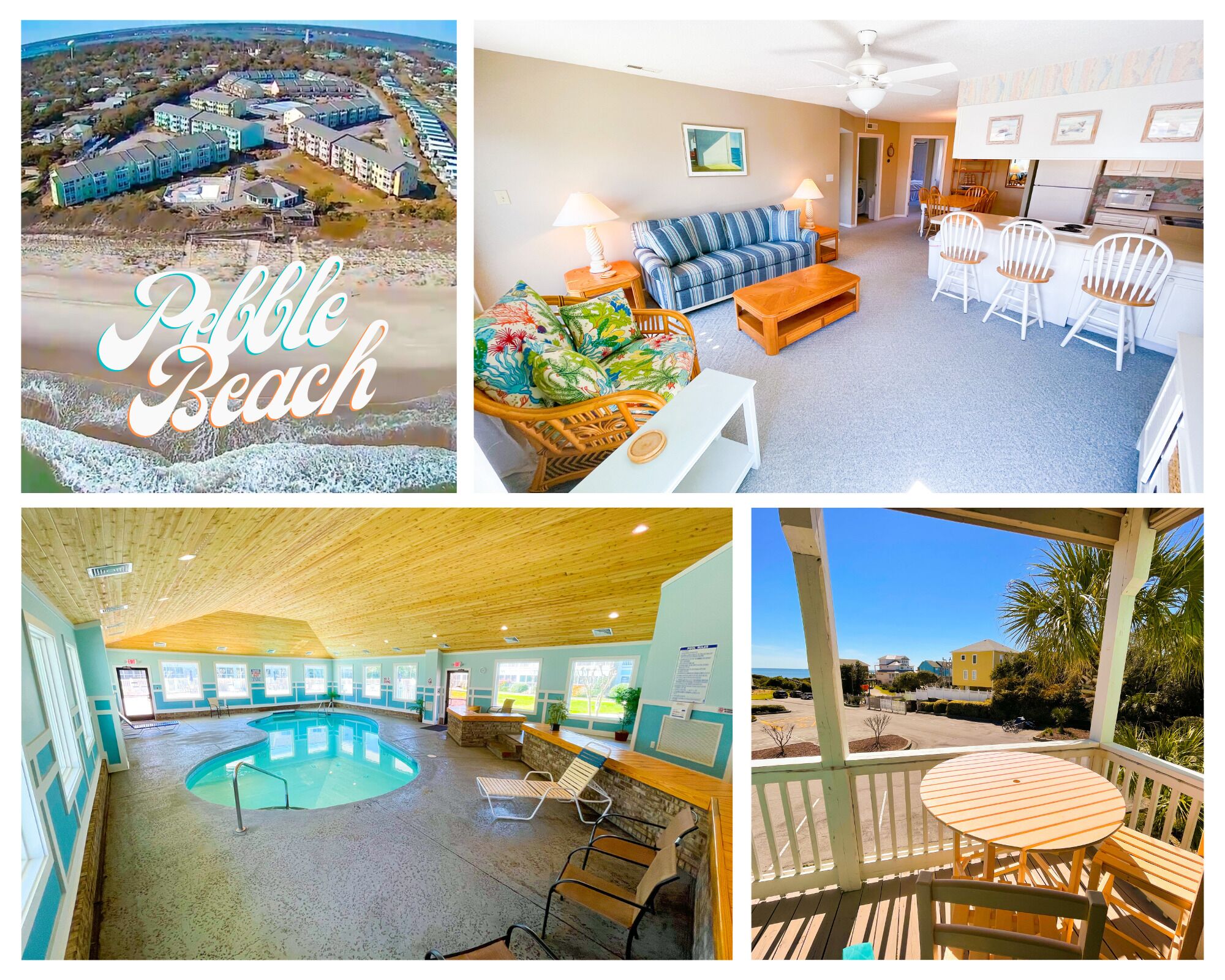 Oceanside condo, heated indoor pool @ Pebble Beach