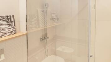 Free toiletries, hair dryer, bathrobes, slippers