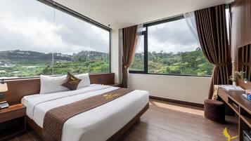 Premium bedding, down duvets, memory-foam beds, minibar