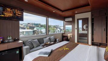 Premium bedding, down duvets, memory-foam beds, minibar