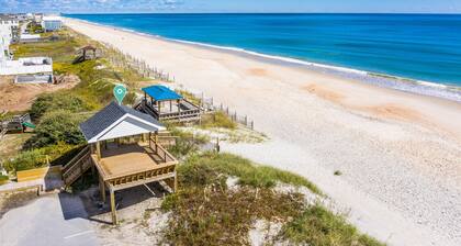 The Bungalows G- Beachfront - Dog Friendly - Gazebo - Bikes