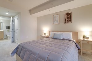 Business Apartment | 1 bedroom, premium bedding, desk, blackout curtains