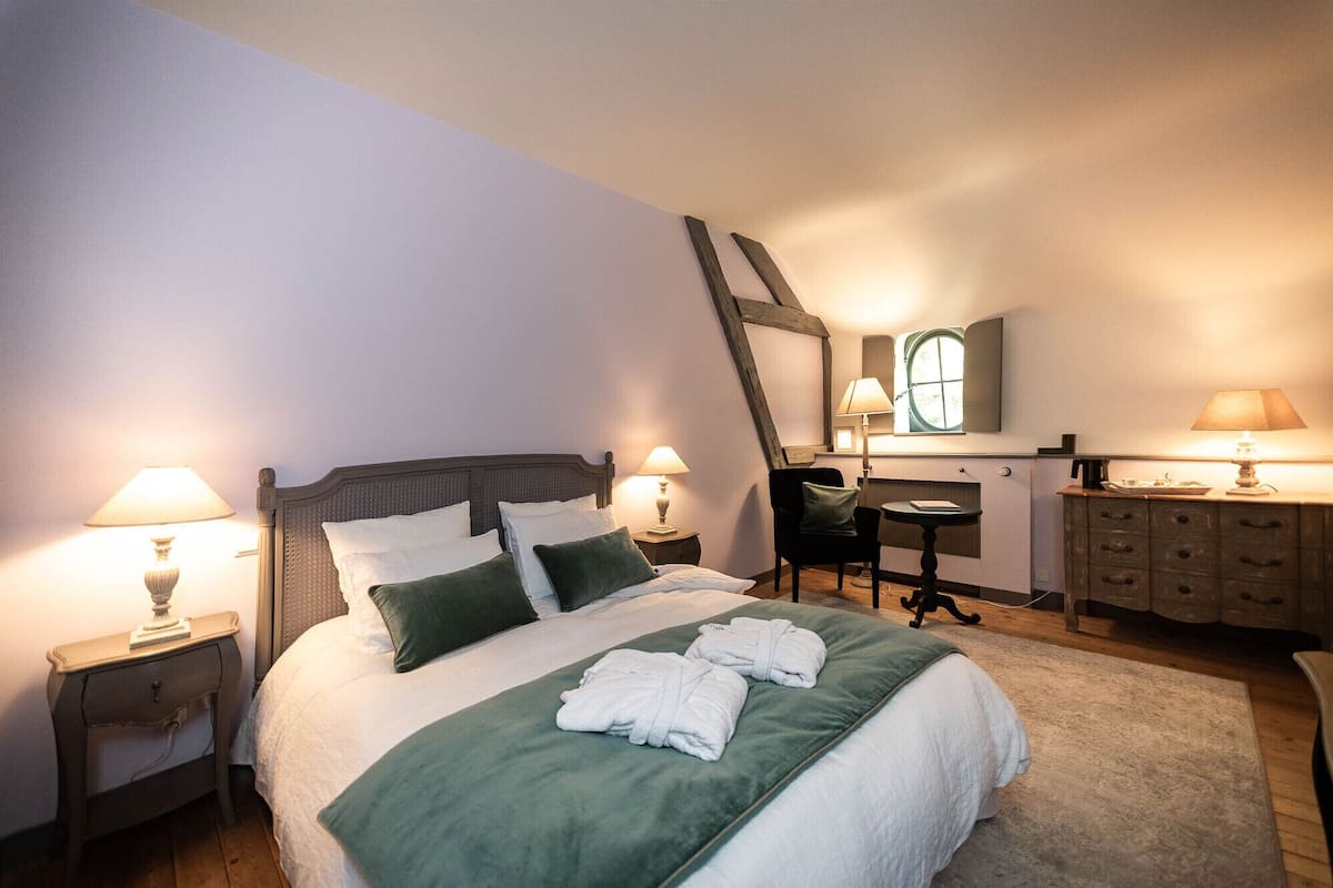 Chambre Double Standard, salle de bains attenante, vue parc (Tilleul)