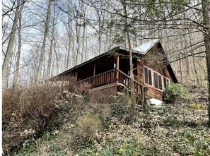 Exterior - Romantic Creekside Cabin w/hot tub Near Smoky Mountains National Park (Whittier)