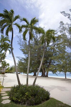 På stranden