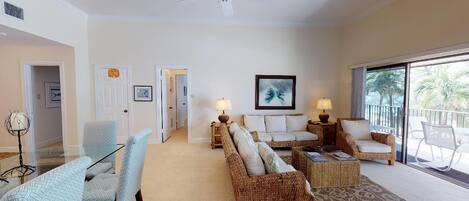 Smart TV, DVD player, ping pong, books