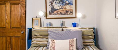 4 bedrooms, desk, iron/ironing board, travel cot