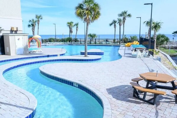 Indoor pool, outdoor pool