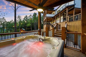 Terrace/patio - Family-Friendly Retreat w/ Playset, Hot Tub & Game Room (Broken Bow)
