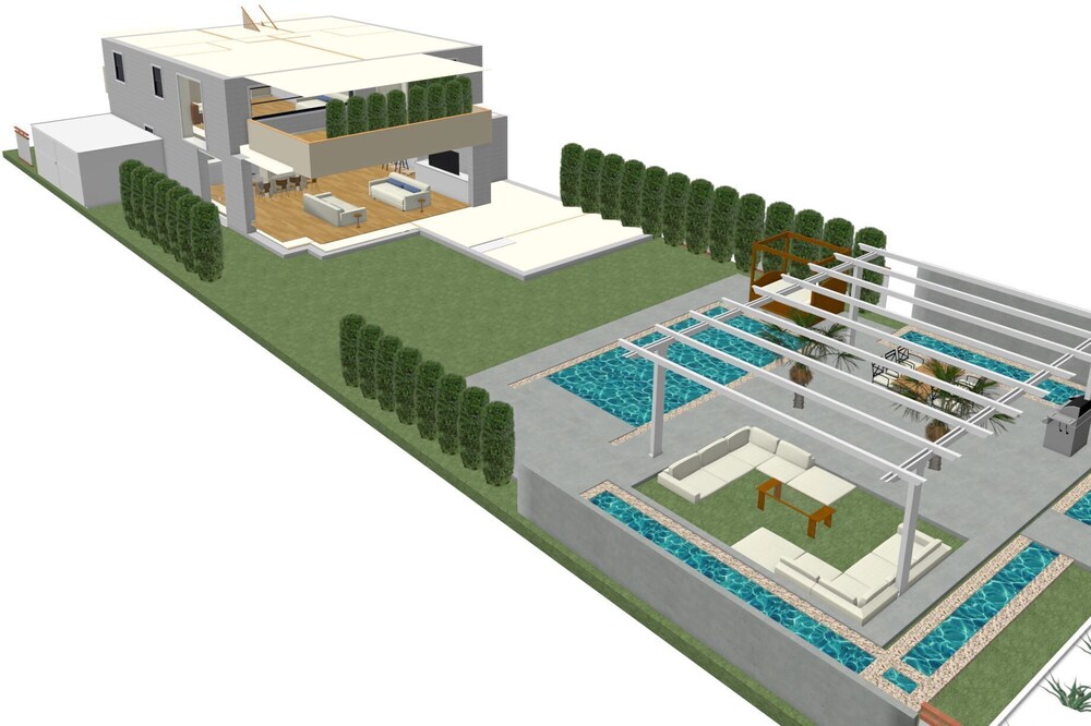 Luxus Neubau 170m2 Loft mit Pool Garten
