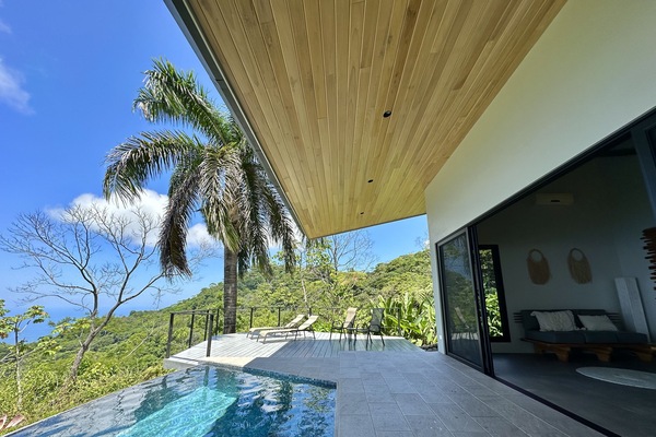Outdoor pool, an infinity pool