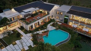 Blick von der Unterkunft