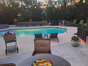 Outdoor pool, a heated pool - Amazing Pool, Spa, and Outdoor Entertainment Center (Las Vegas)