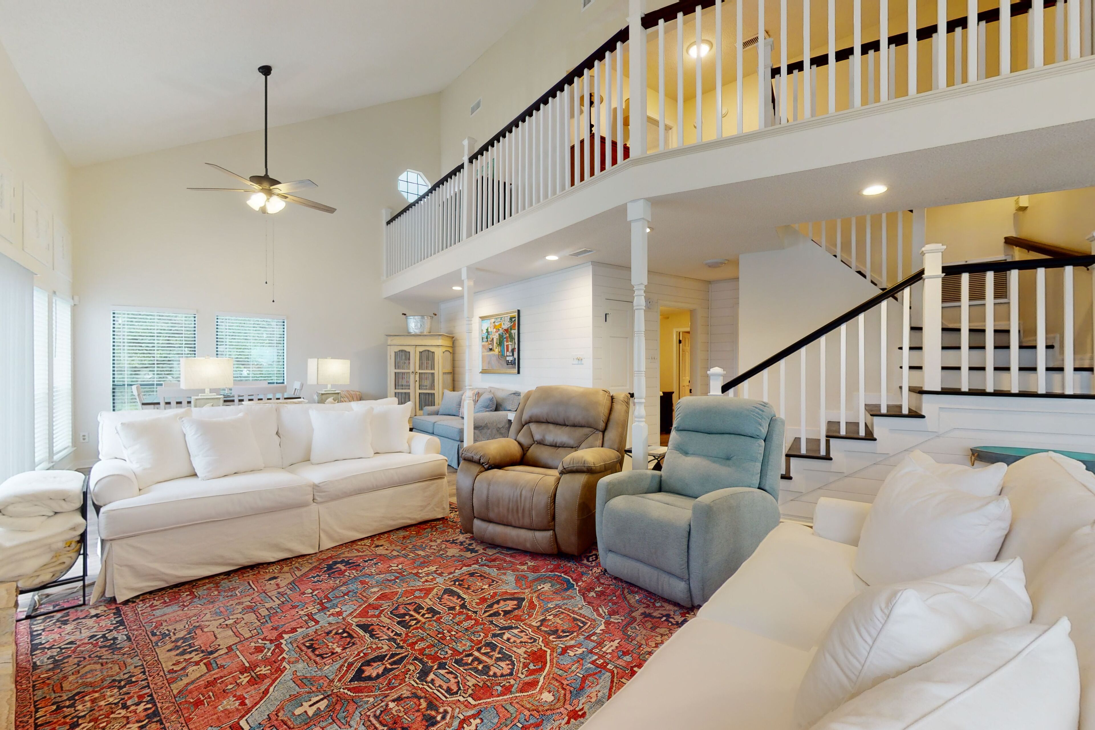 Bayfront home with boat dock, water views, deck, & fish cleaning station