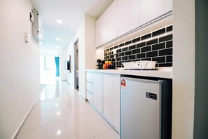 Suite Deluxe, 2 chambres, vue ville | Cuisine privée