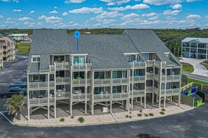 Exterior - Amazing Ocean Views from Lovely 2 BR Condo w/ Pool at Oak Island Beach Villas. (Oak Island)