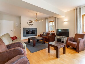 TV, fireplace, DVD player, table football