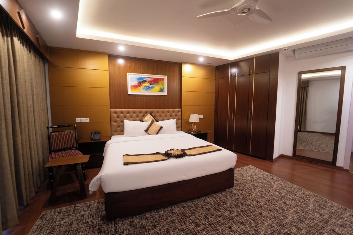 Quarto casal ou duplo exclusivo, para não fumantes, vista para a cidade | Vista da sacada