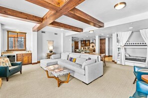 TV, fireplace, offices