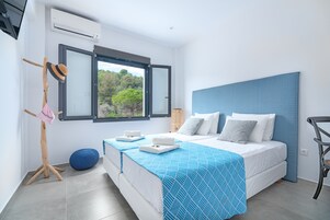 Family Apartment, Private Pool (First Floor) | In-room safe, blackout drapes, soundproofing, iron/ironing board