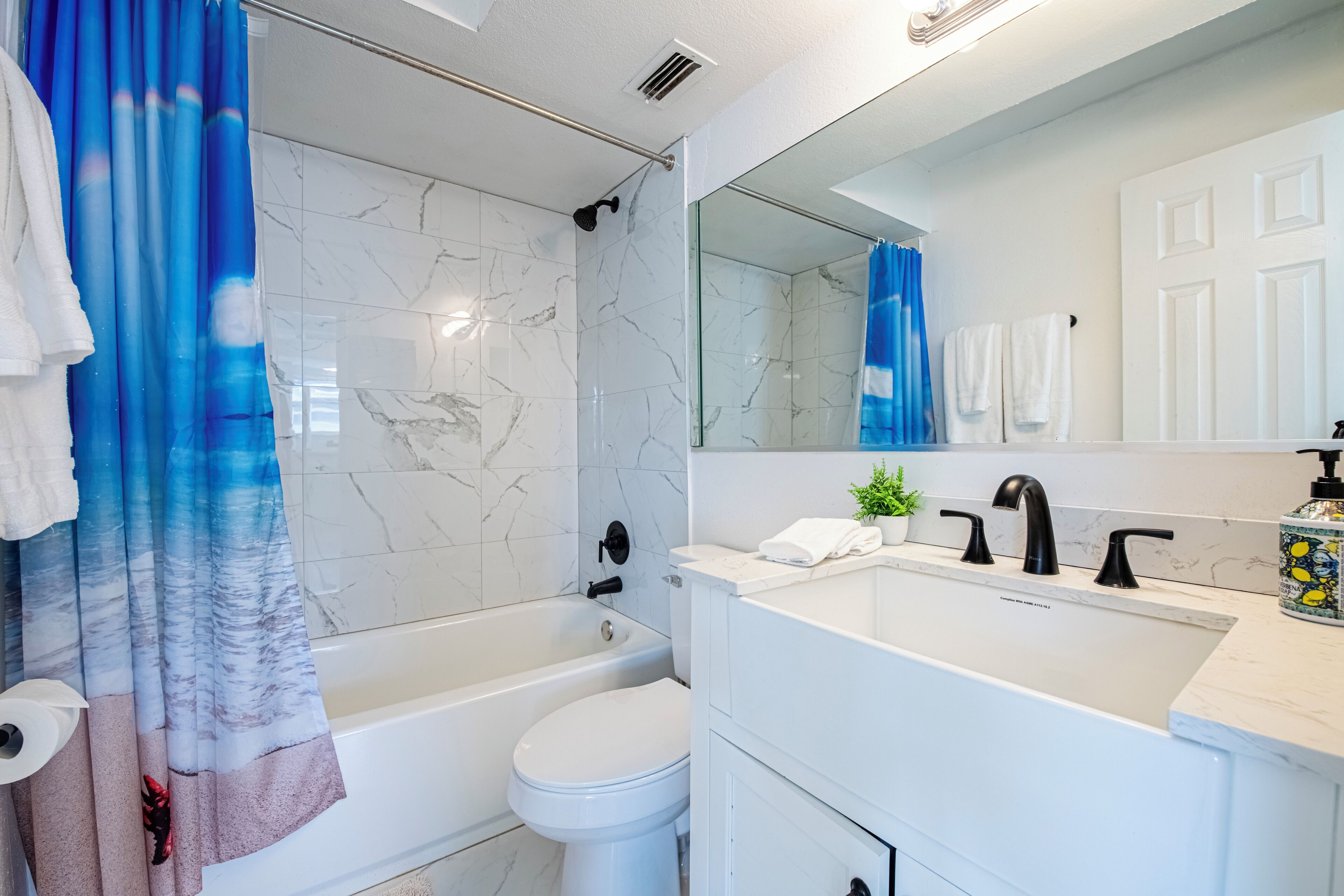 Hair dryer, towels
