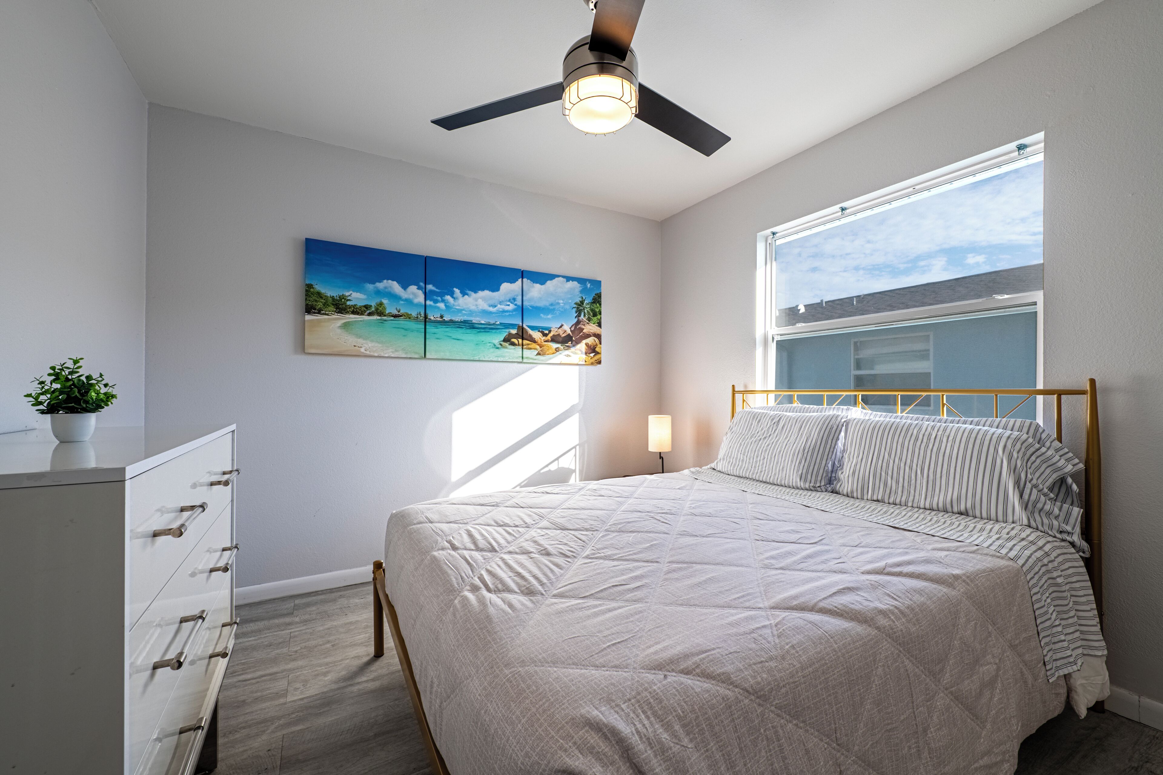 2 bedrooms, iron/ironing board, travel crib, free WiFi