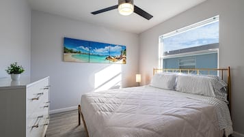 2 bedrooms, iron/ironing board, travel crib, free WiFi