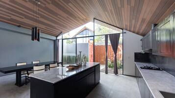 Villa, 2 Bedrooms | Private kitchen | Fridge