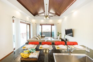 Standard Villa, 2 Bedrooms | Living area | 32-inch LED TV with cable channels, TV - Cliff Haven Villa Krabi (Krabi)